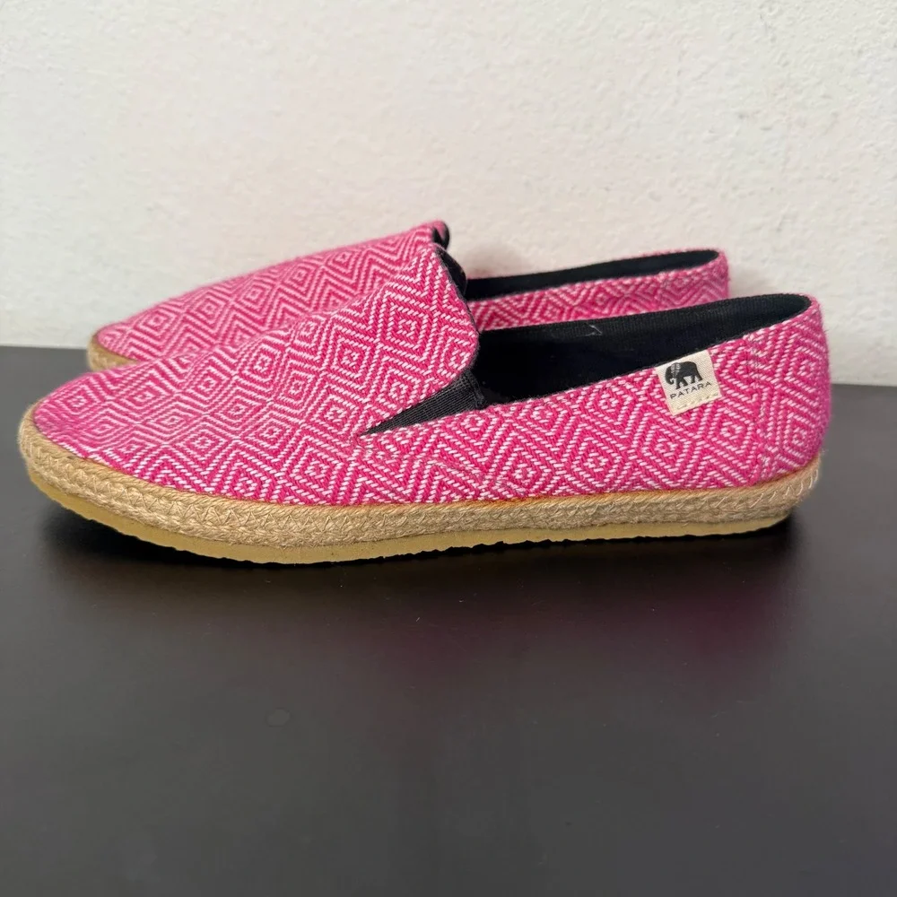 Patara Seeker Slip On‎ Pink Espadrille Loafers